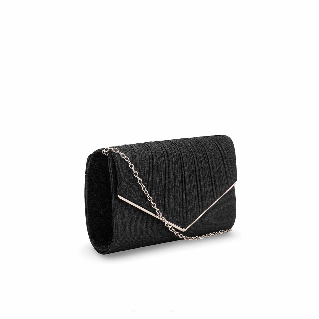 Black Fancy Clutch For Women P24428