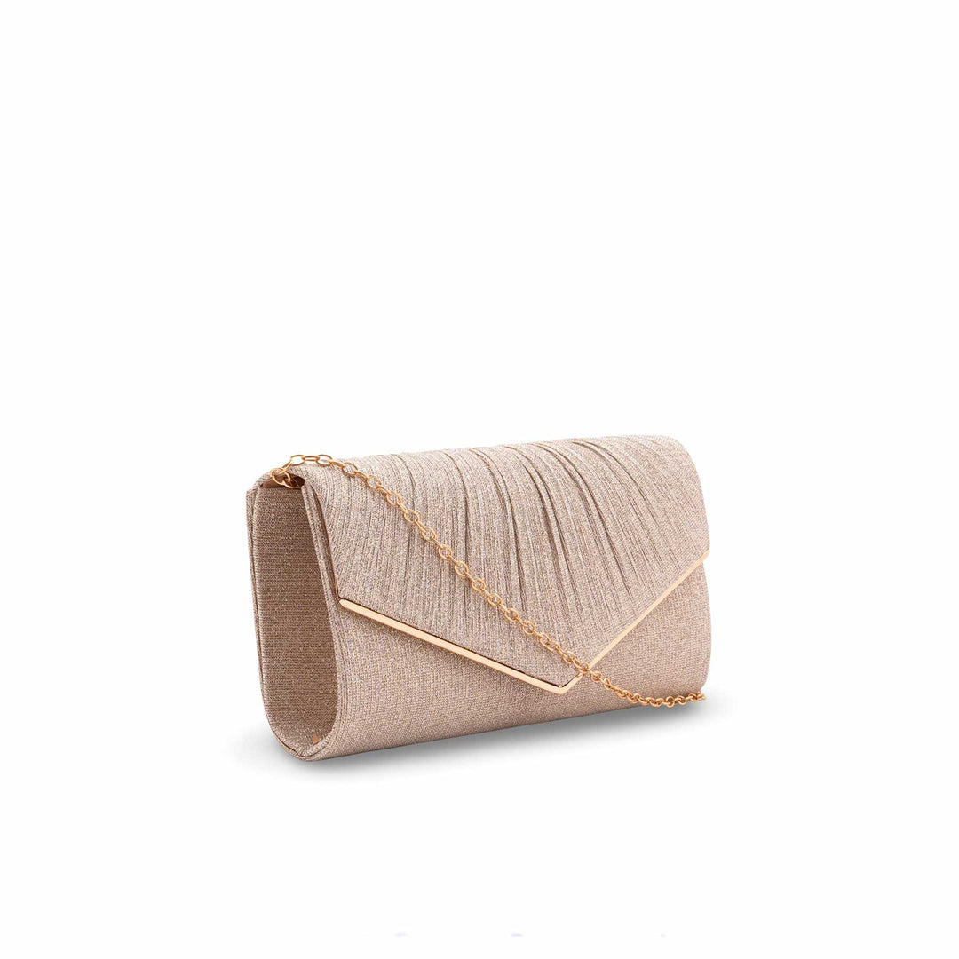 Champagne Fancy Clutch For Women P24428