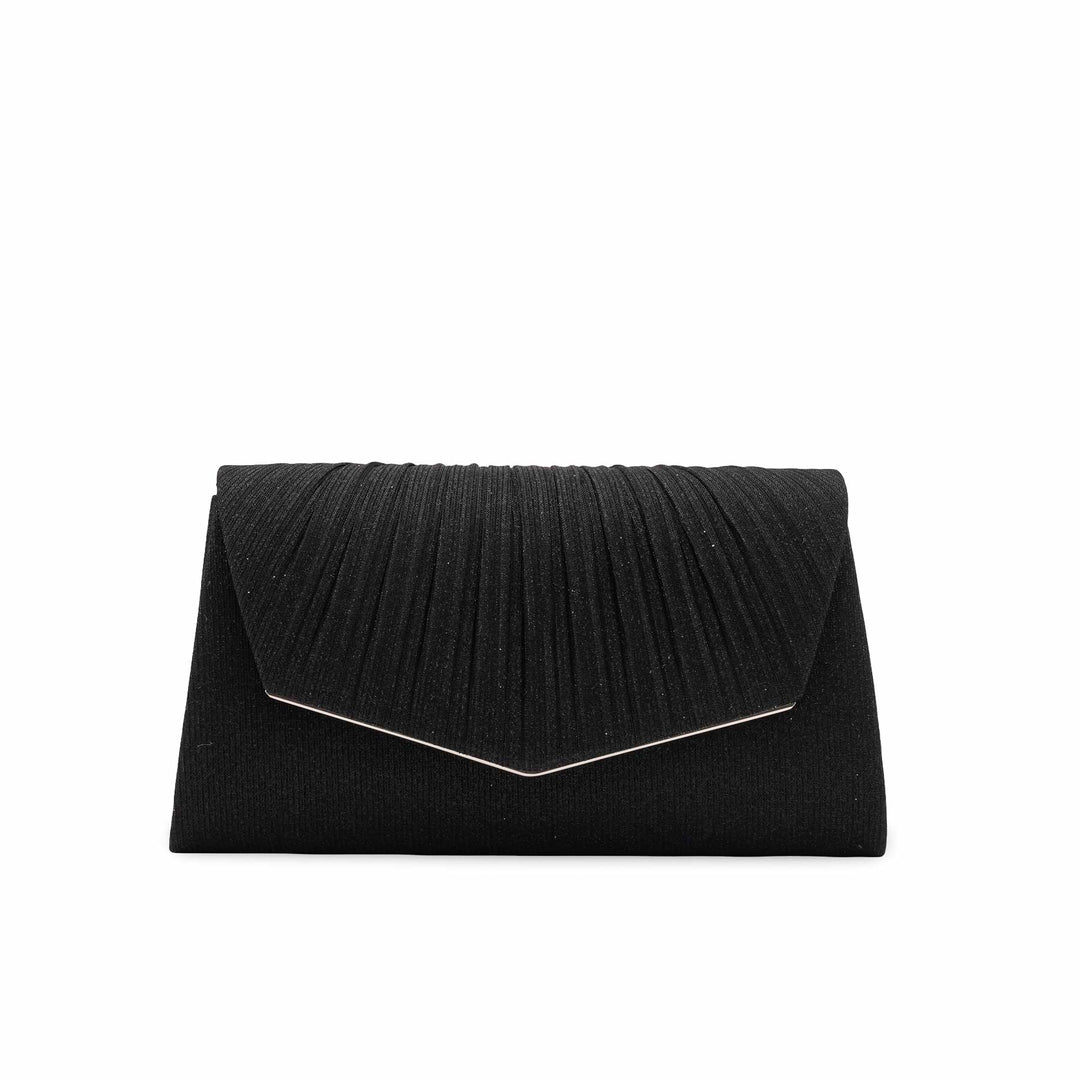 Black Fancy Clutch For Women P24430