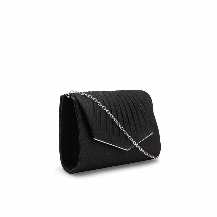 Black Fancy Clutch For Women P24430