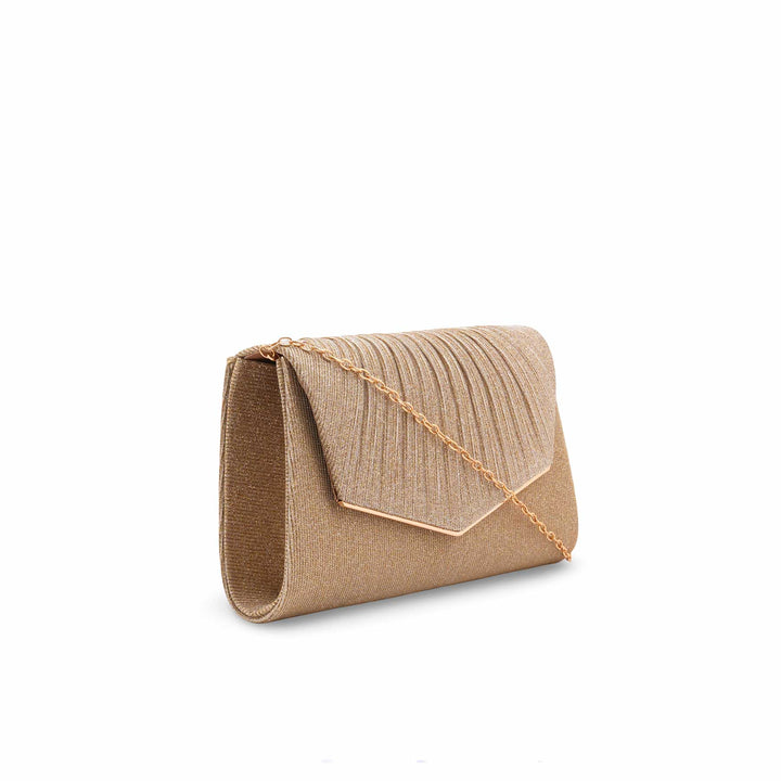 Golden Fancy Clutch For Women P24430