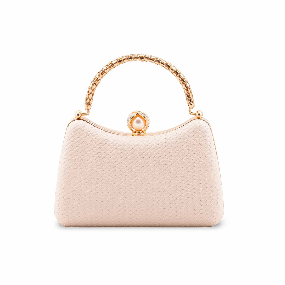 Beige Formal Clutch For Women P24431