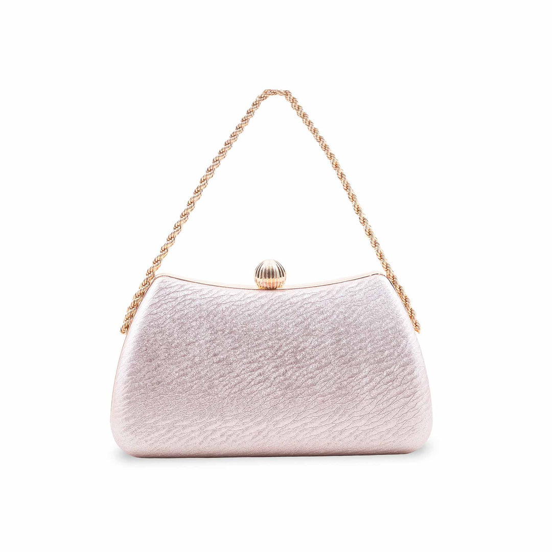 Champagne Fancy Clutch For Women P24436