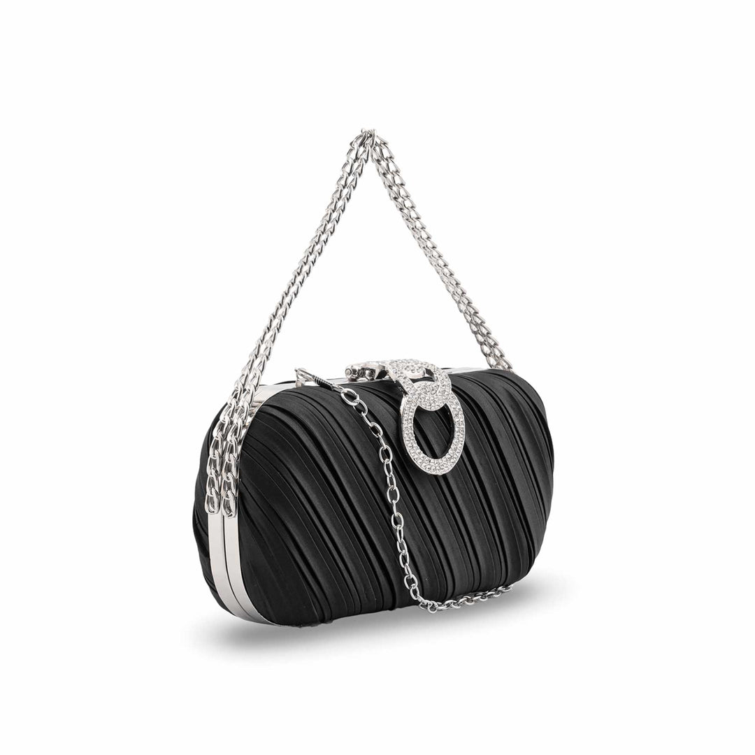 Black Formal Clutch For Ladies P24440