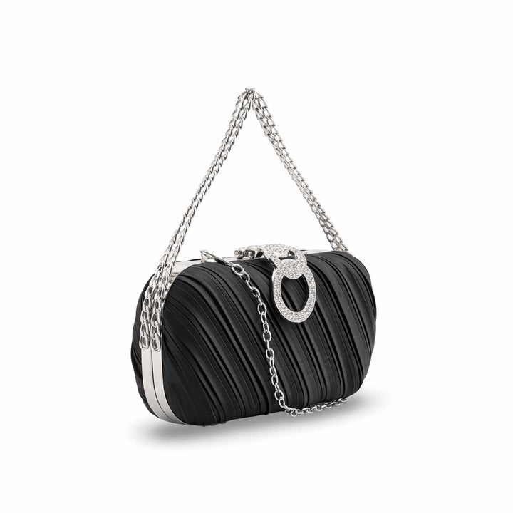 Black Formal Clutch For Ladies P24440