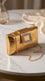Golden Formal Clutch For Women P24443