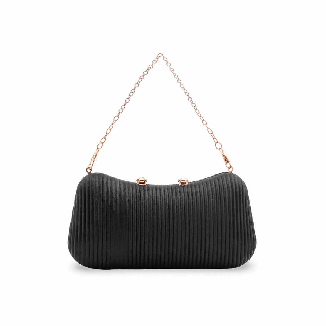 Black Fancy Clutch For Ladies P24444