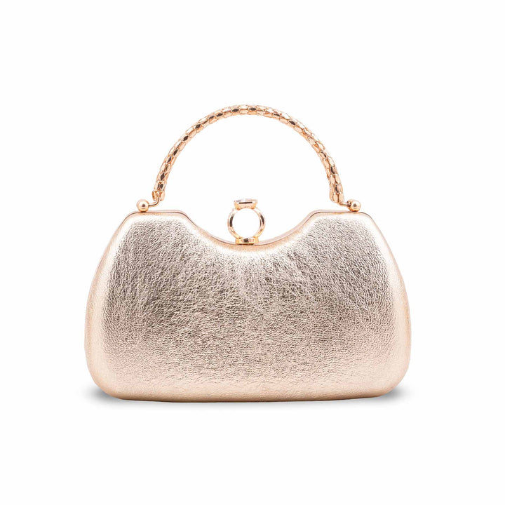 Golden Fancy Clutch For Ladies P24447