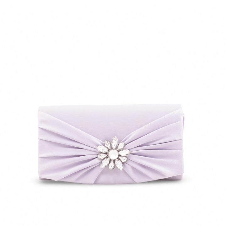 Silver Formal Clutch For Women P24455