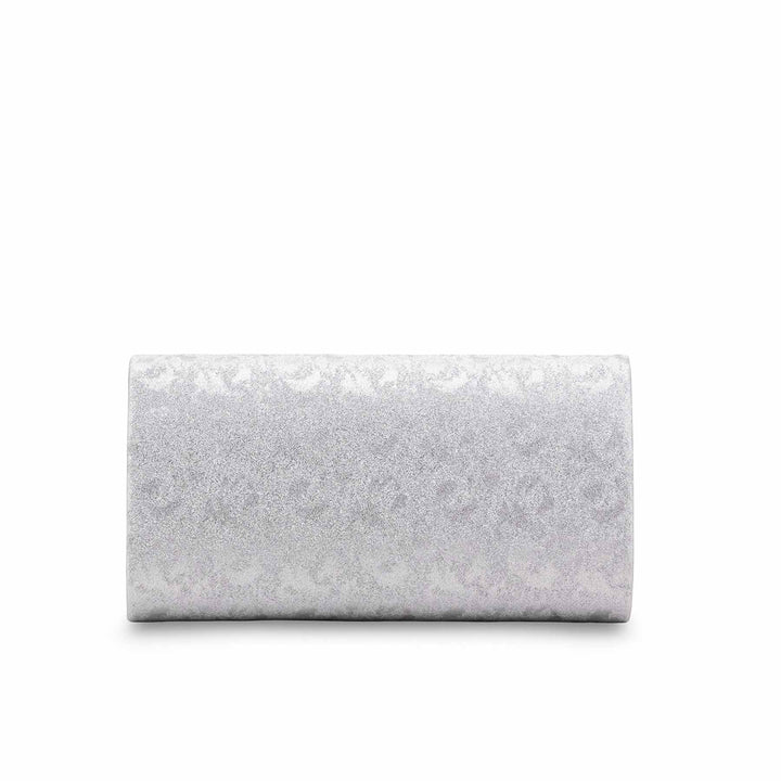 Silver Fancy Clutch For Ladies P24458