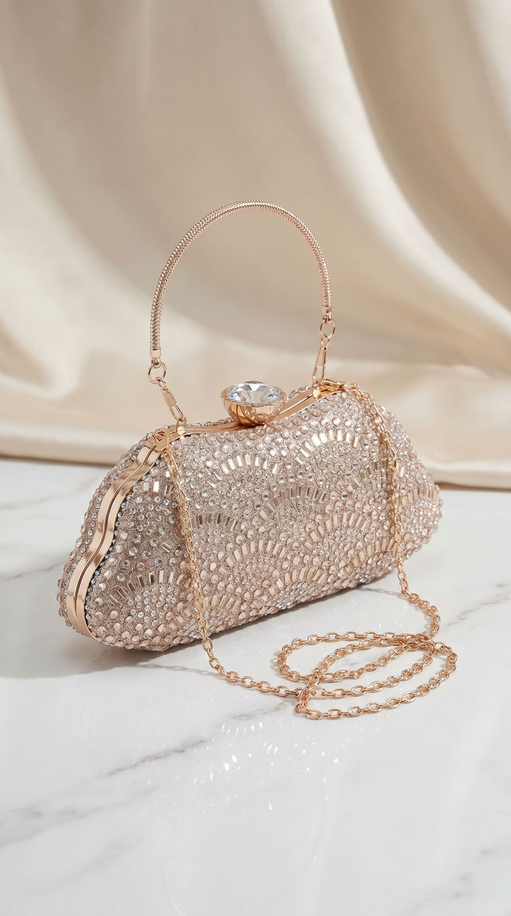 Golden Bridal Clutch P24464
