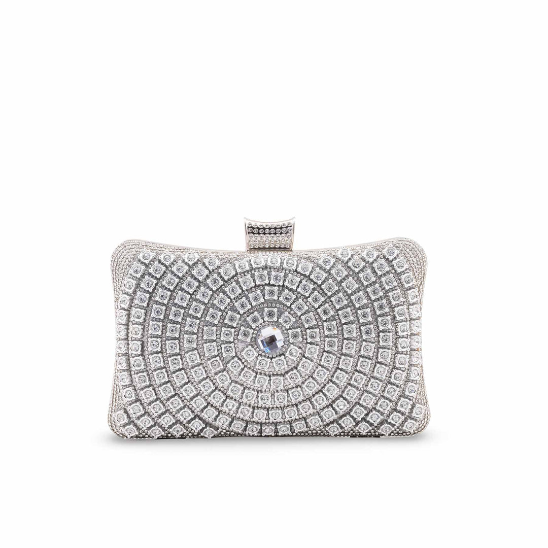 Silver Bridal Clutch P24549