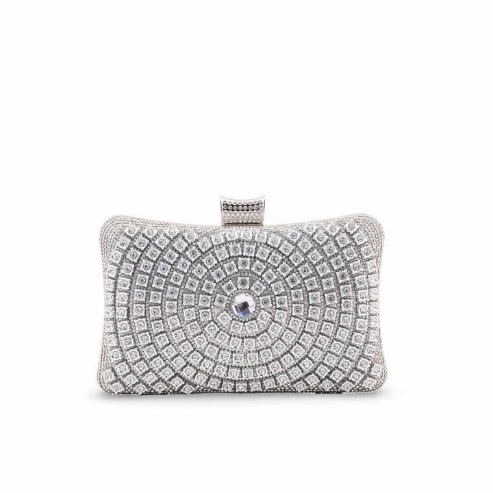 Silver Bridal Clutch P24549