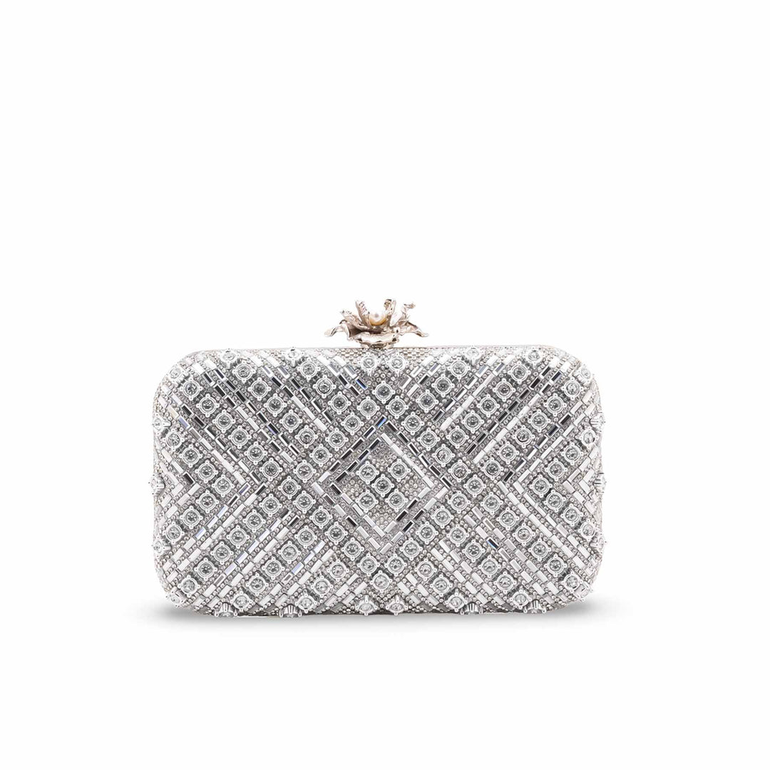 Silver Bridal Clutch P24550