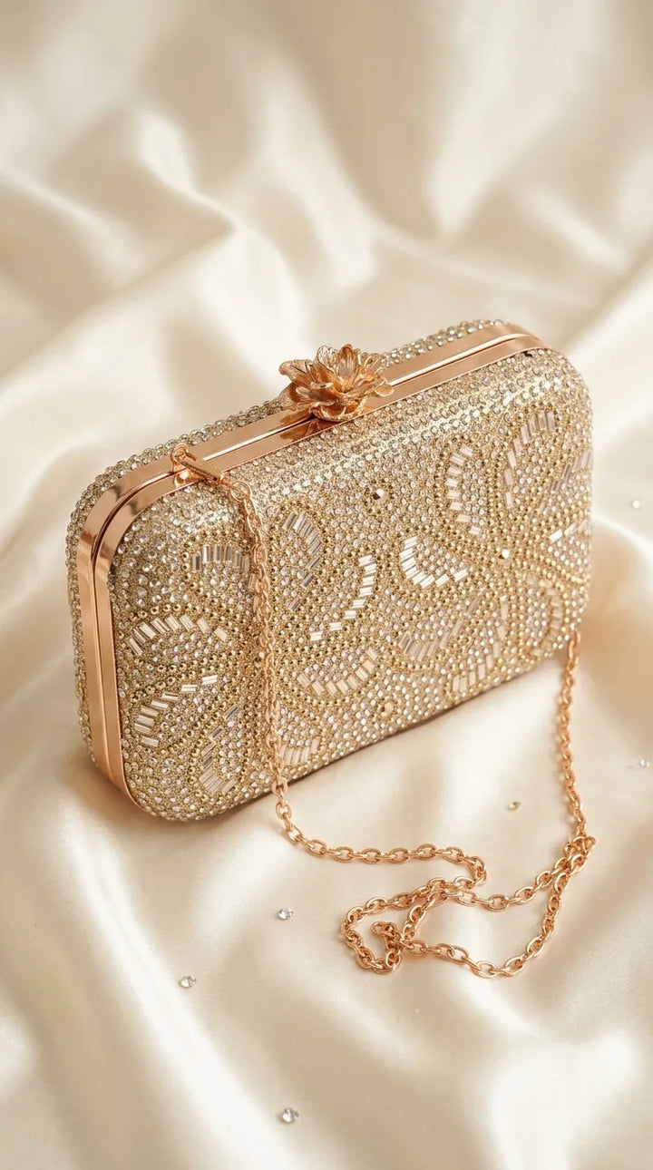 Golden Bridal Clutch P24551