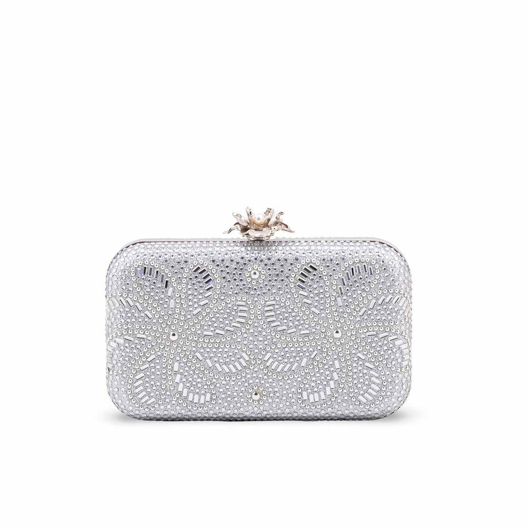 Silver Bridal Clutch P24551