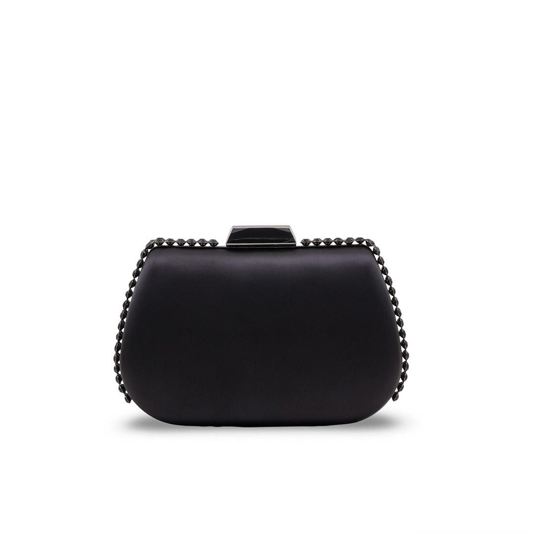 Black Formal Clutch For Ladies P24553