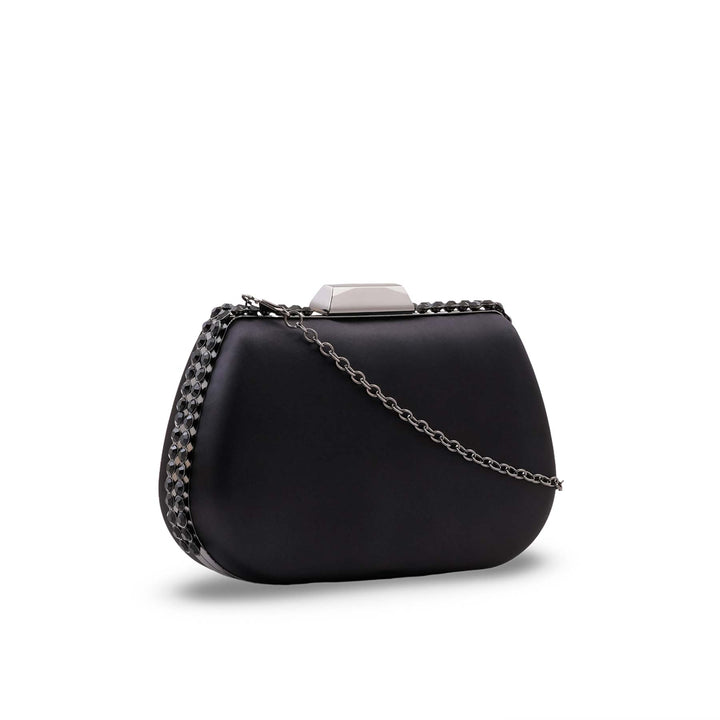 Black Formal Clutch For Ladies P24553
