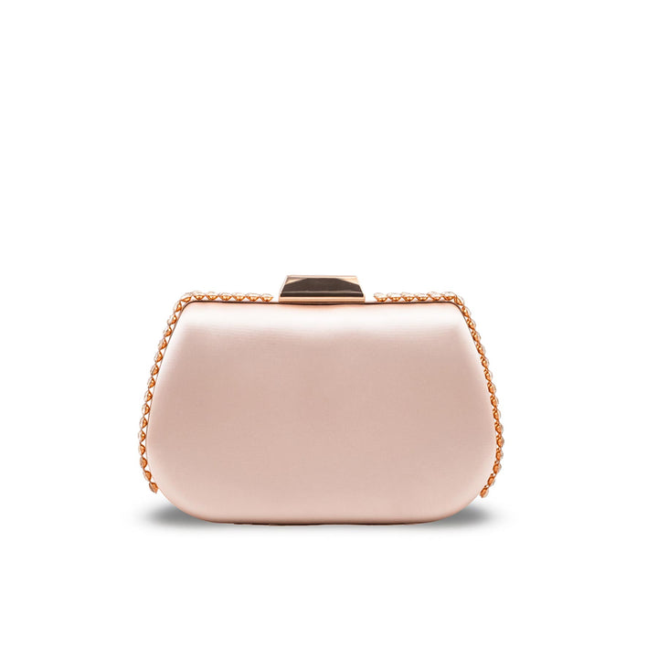 Golden Formal Clutch For Ladies P24553