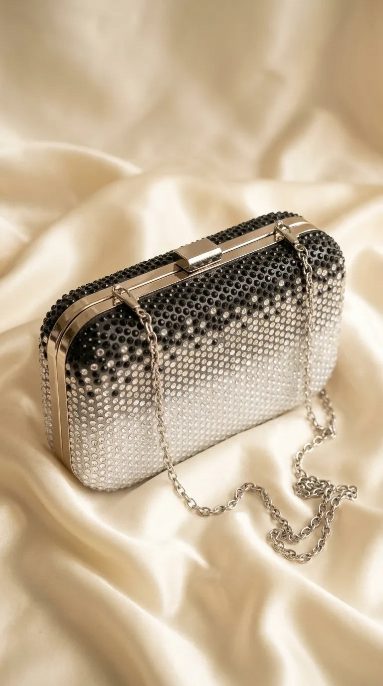 Silver Bridal Clutch P24554
