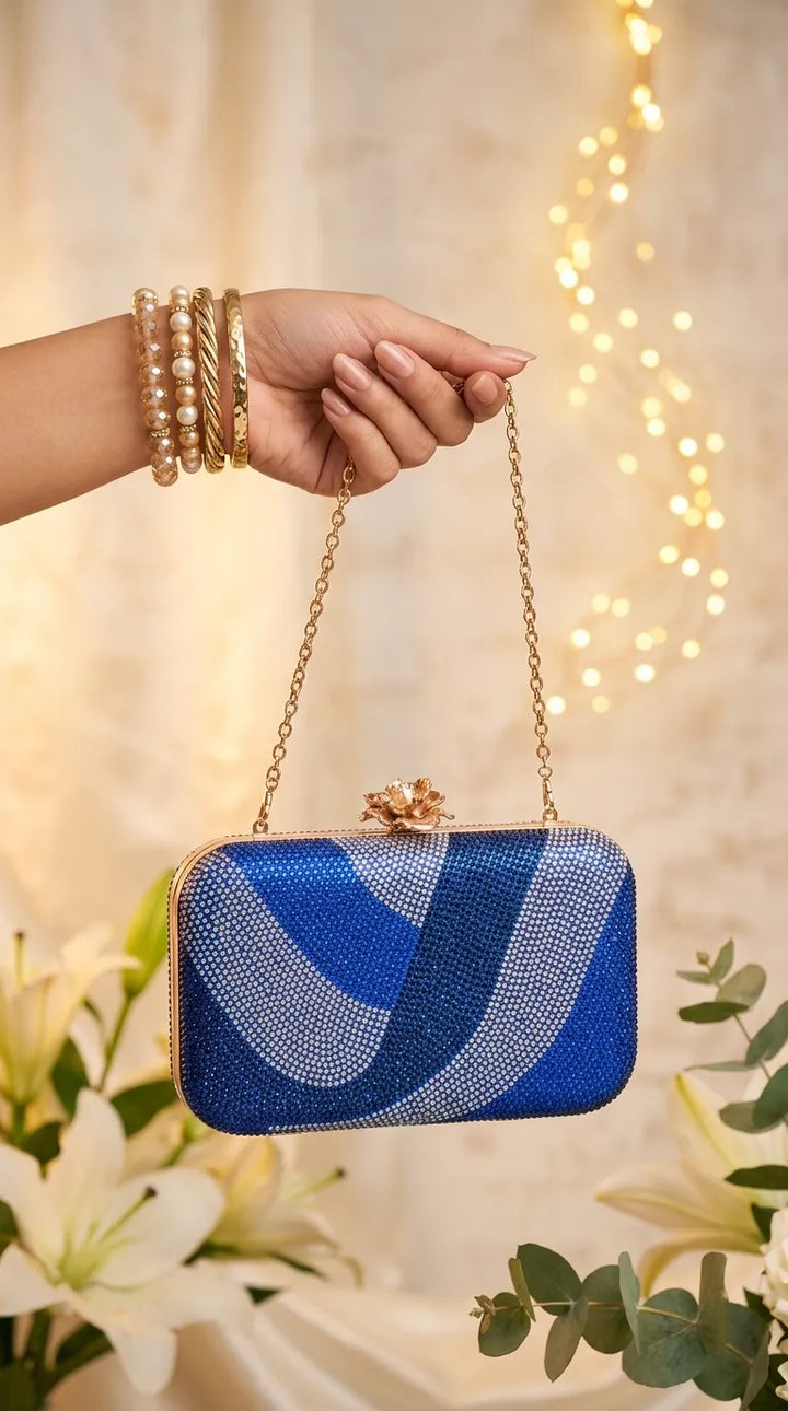 Blue Bridal Clutch P24556