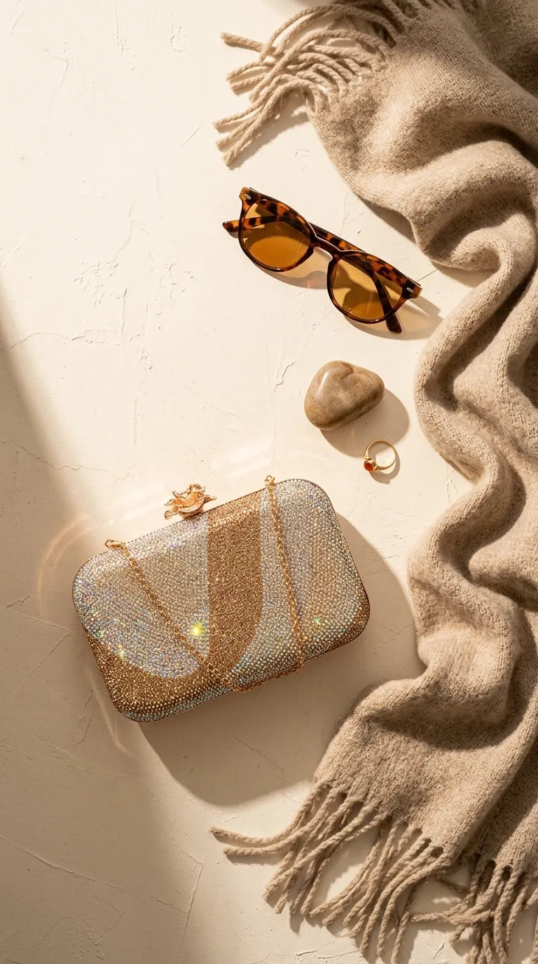 Golden Bridal Clutch P24556