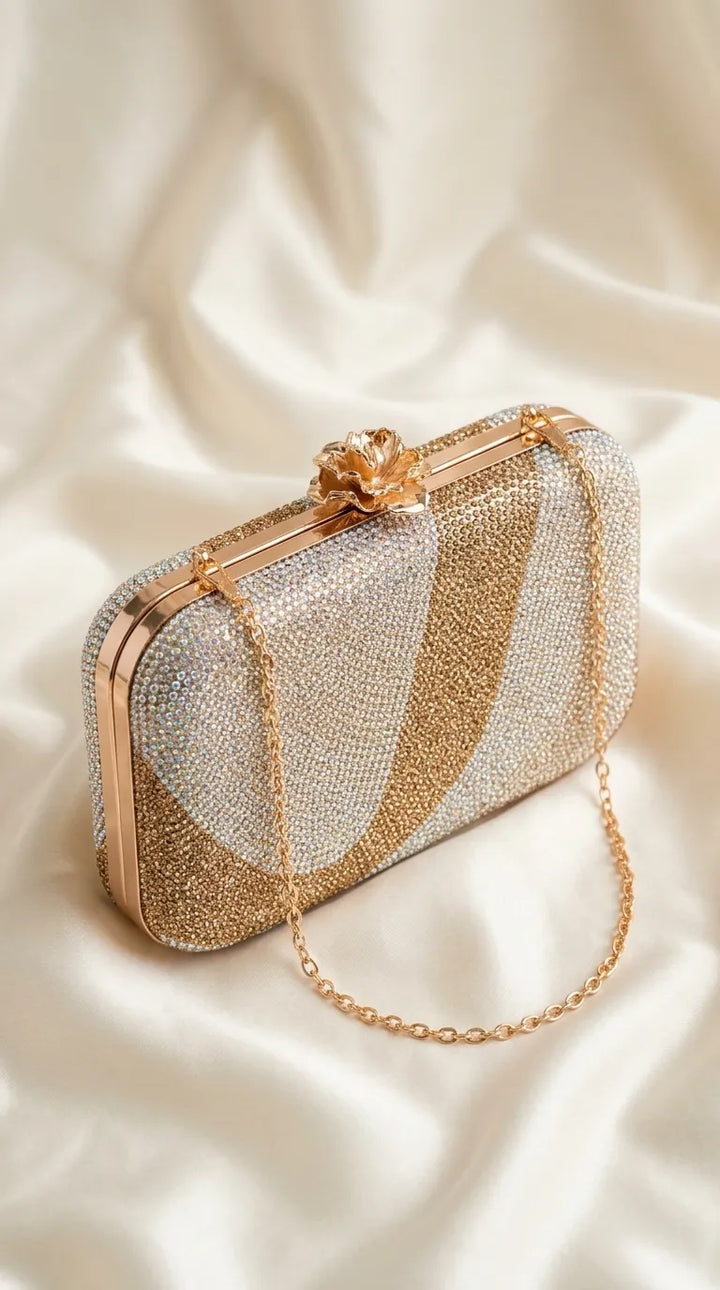 Golden Bridal Clutch P24556
