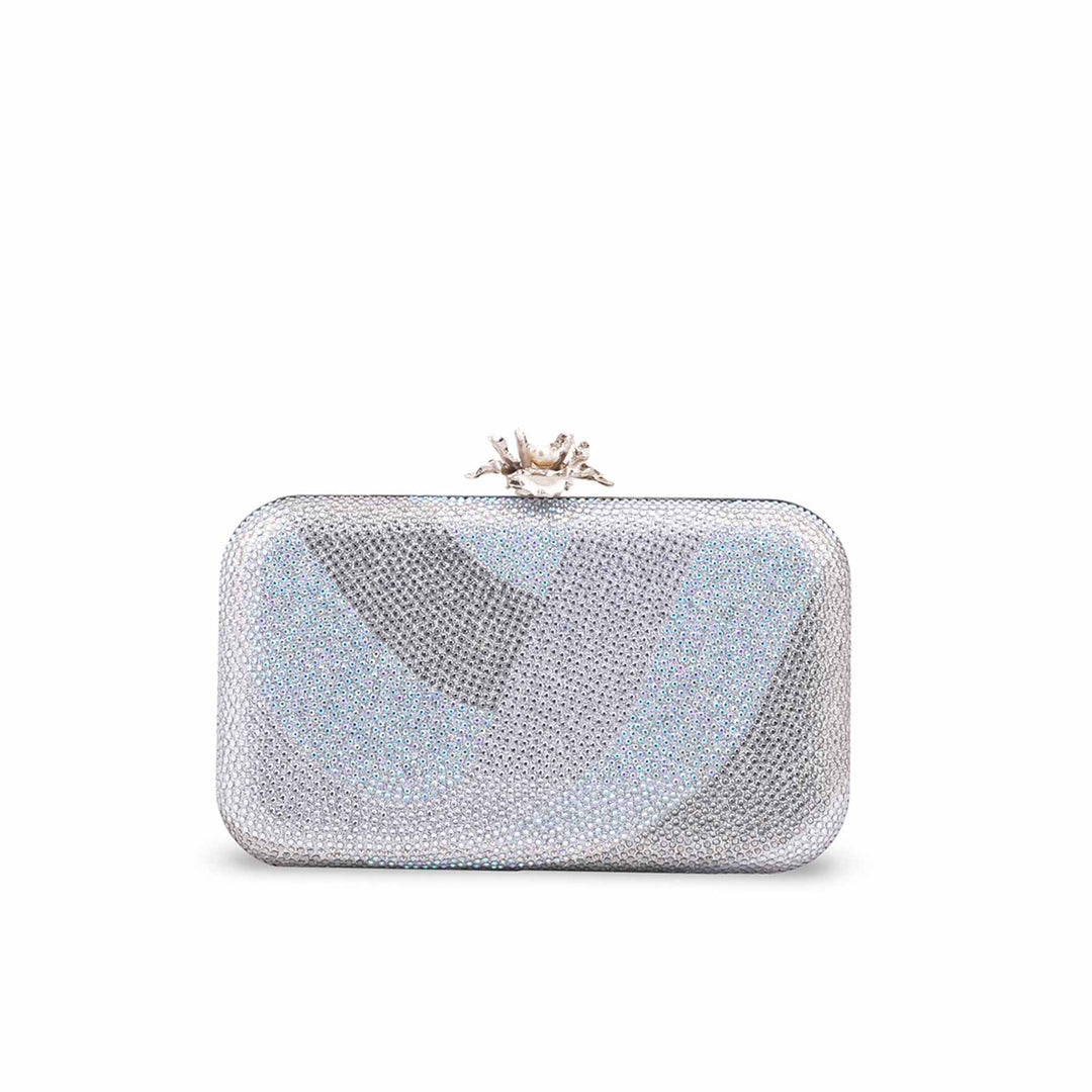 Silver Bridal Clutch P24556