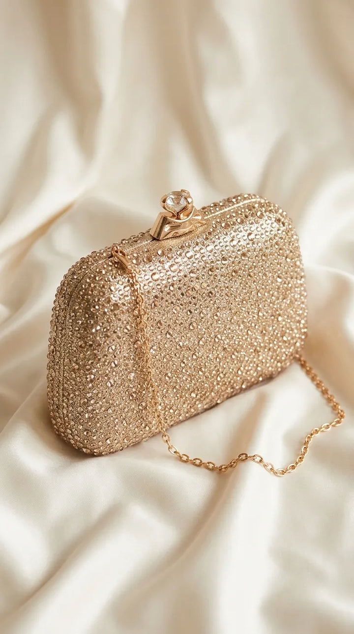 Golden Bridal Clutch P24557