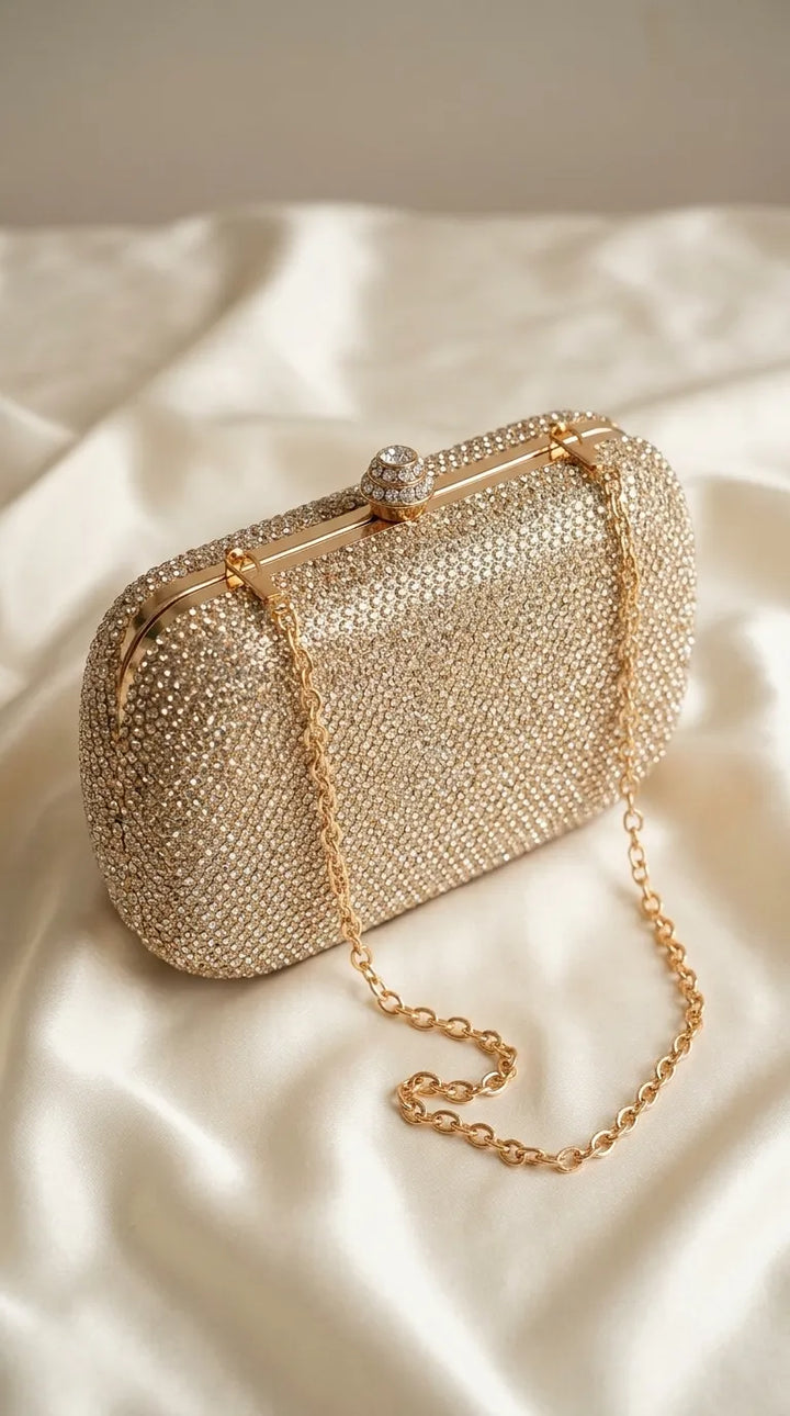 Golden Bridal Clutch P24558