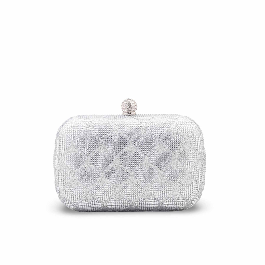 Silver Bridal Clutch P24561