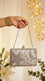 Silver Fancy Clutch For Ladies P24562
