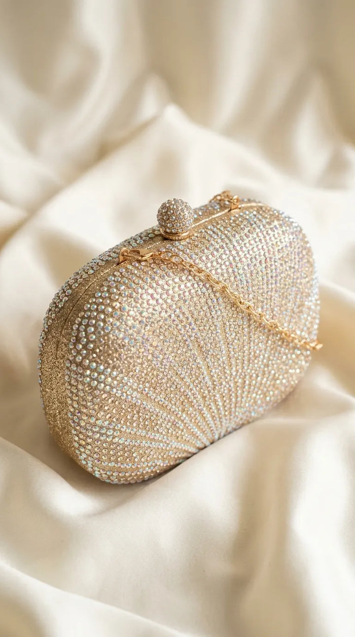 Golden Bridal Clutch P24563