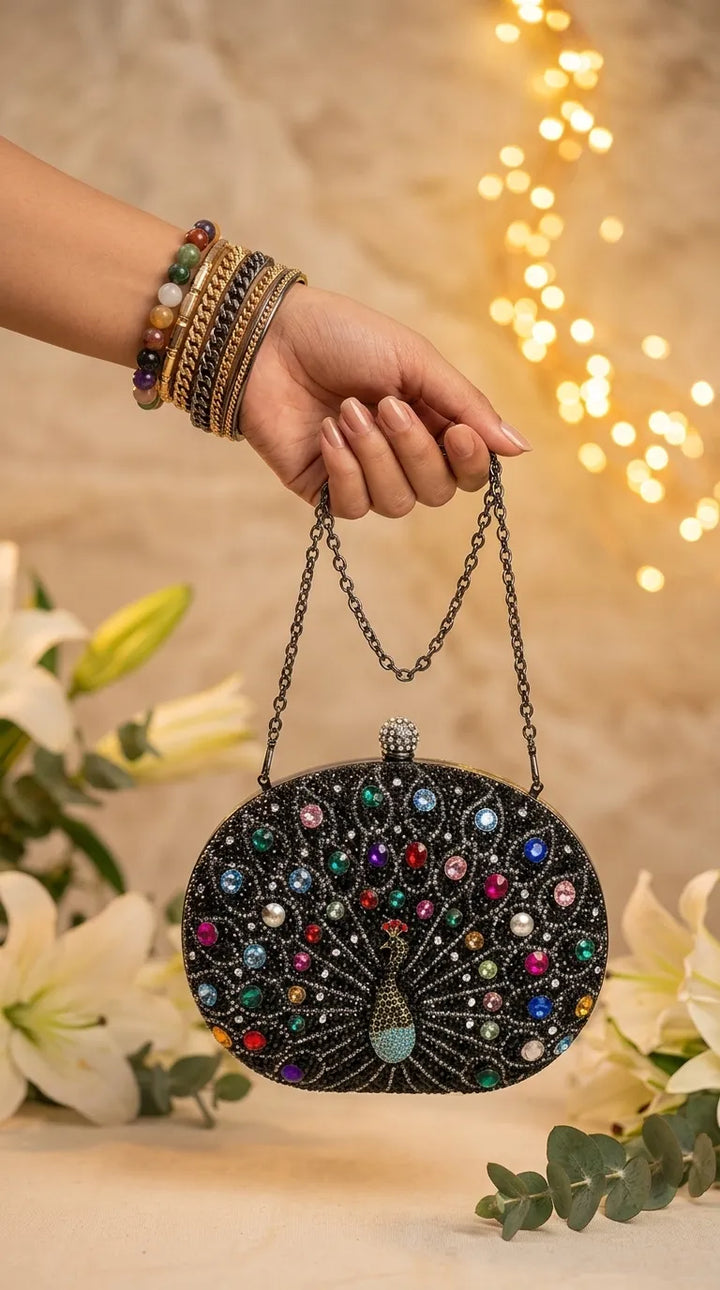 Black Bridal Clutch P24564