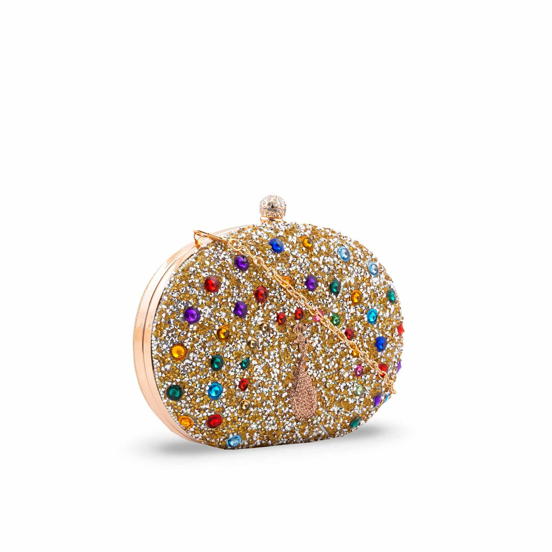 Golden Bridal Clutch P24564