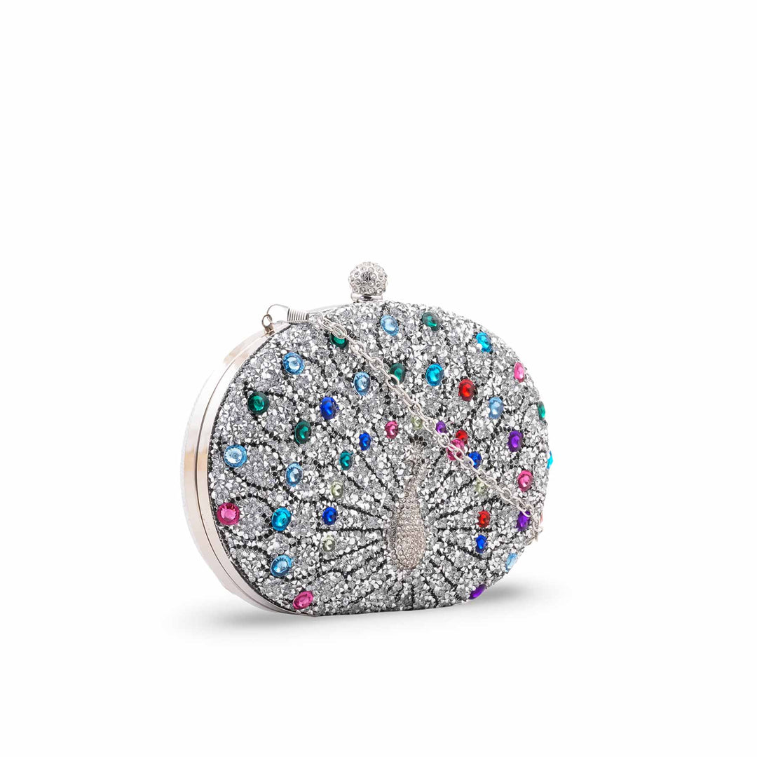 Silver Bridal Clutch P24564