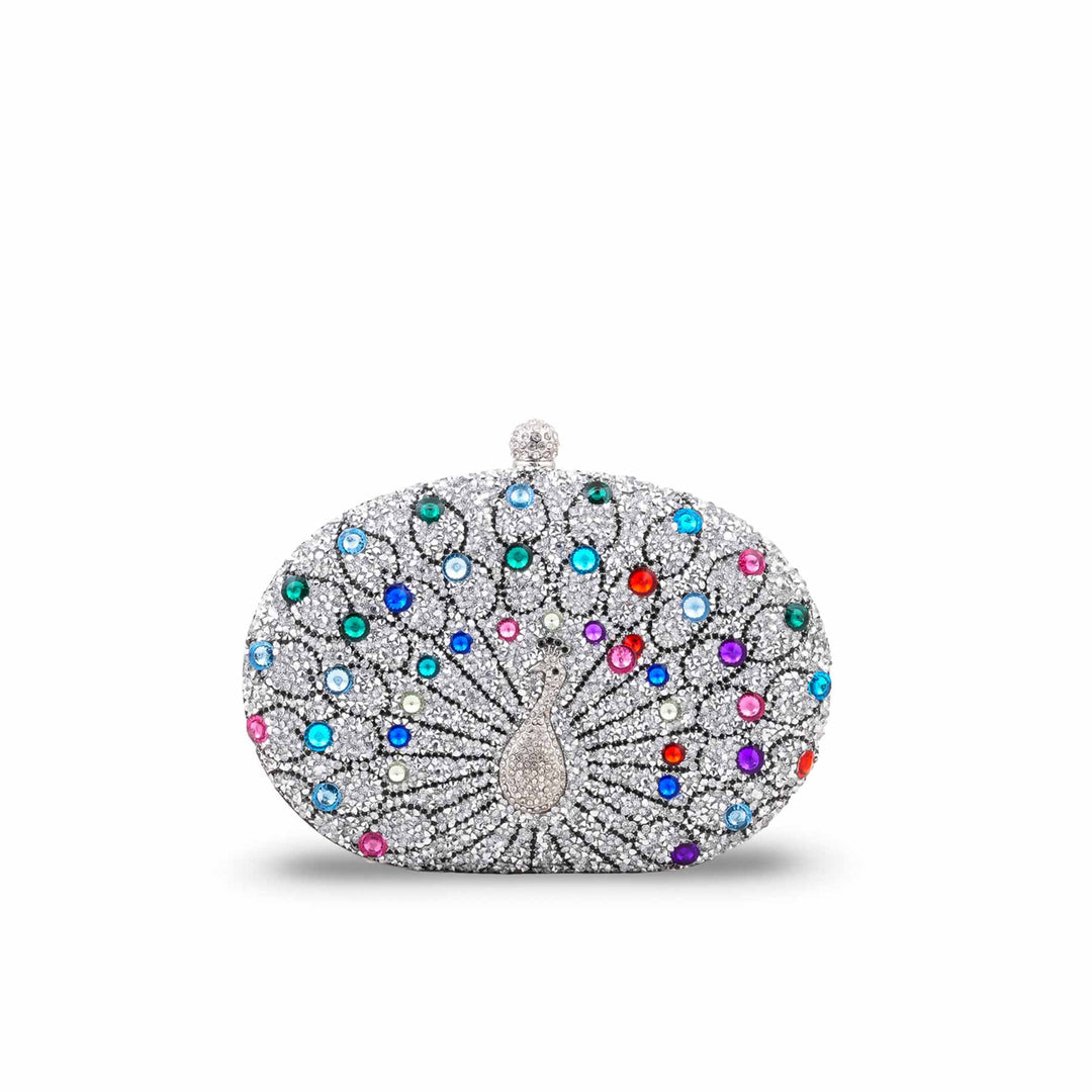 Silver Bridal Clutch P24564