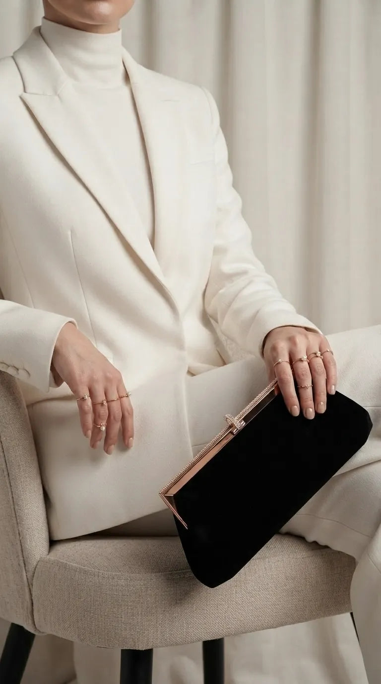 Black Formal Clutch For Women P24571