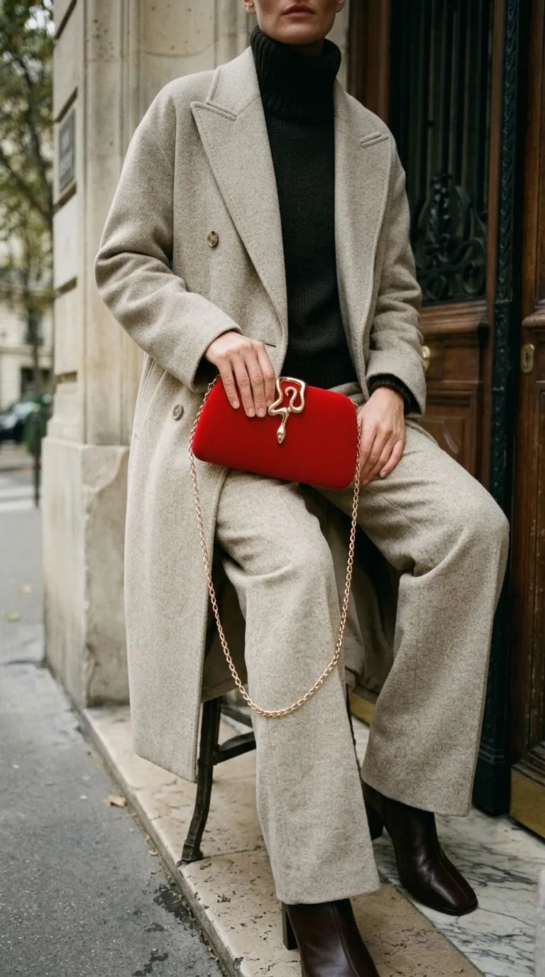 Maroon Formal Clutch For Women P24572