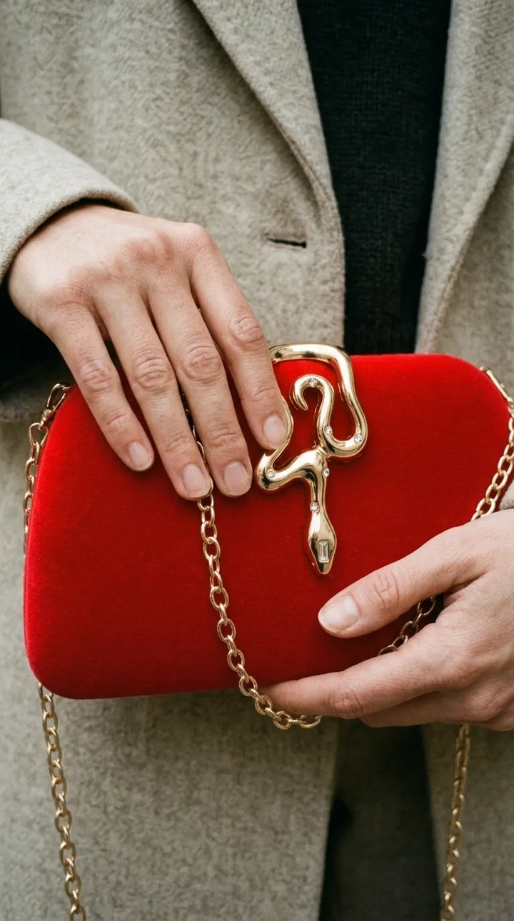 Maroon Formal Clutch For Women P24572