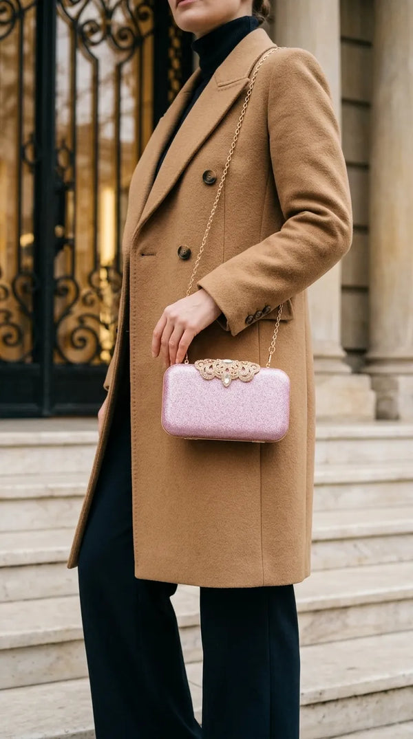Pink Fancy Clutch For Women P24576