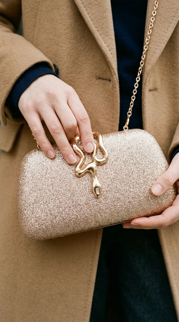 Beige Fancy Clutch For Women P24578
