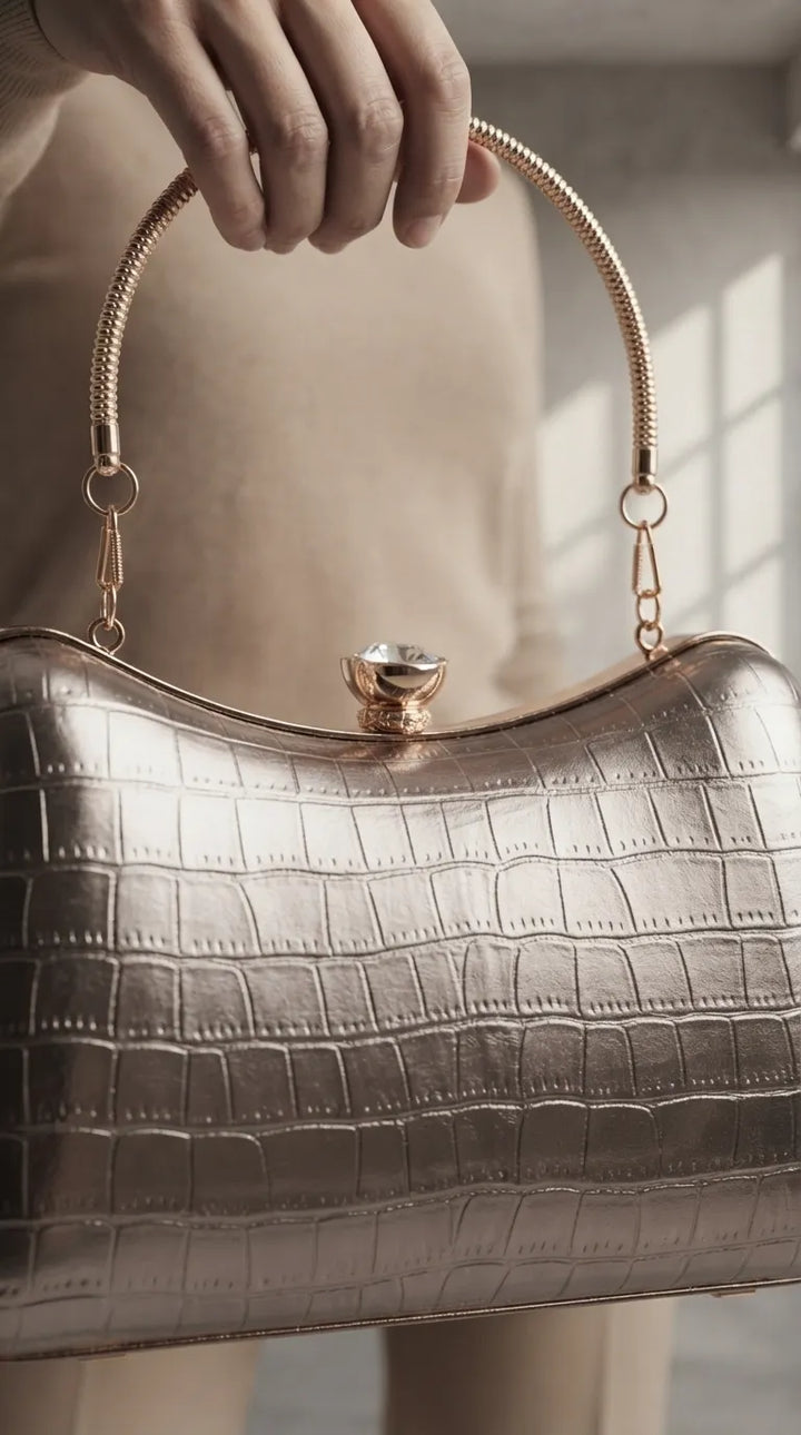Grey Fancy Clutch For Women P24580