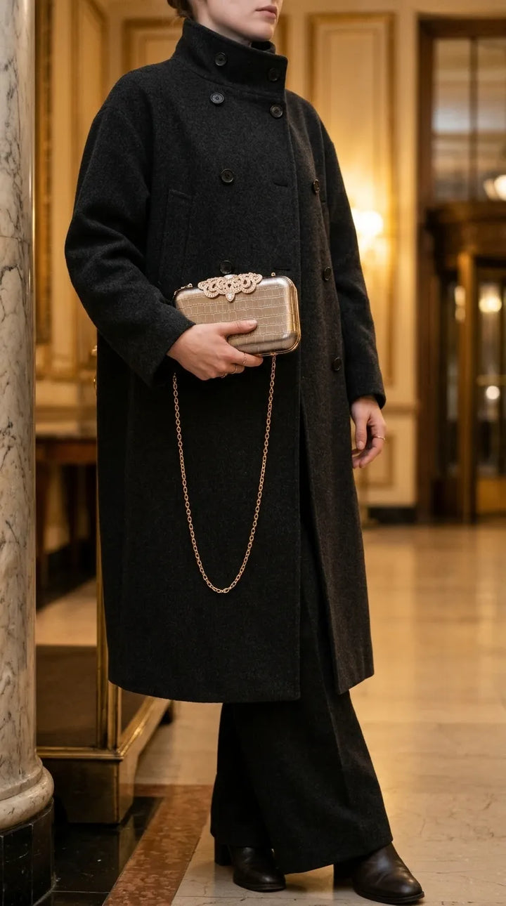 Grey Fancy Clutch For Women P24582