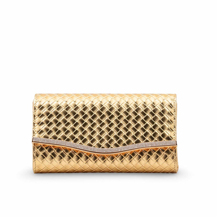 Golden Formal Clutch For Ladies P24600