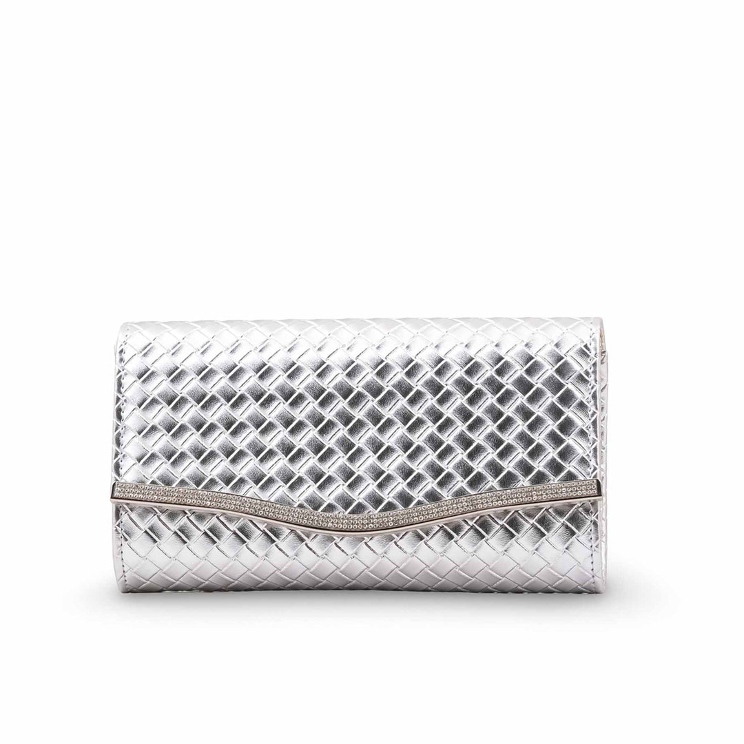 Silver Formal Clutch For Ladies P24600