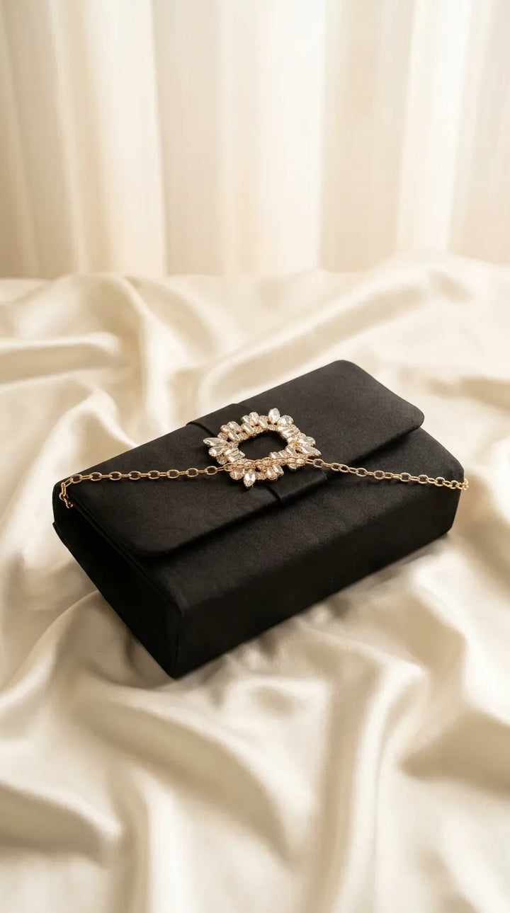 Black Formal Clutch For Ladies P24601