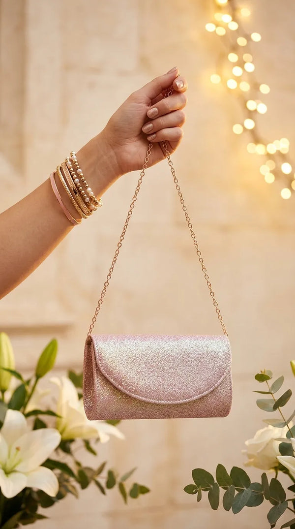 Pink Fancy Clutch For Ladies P24608