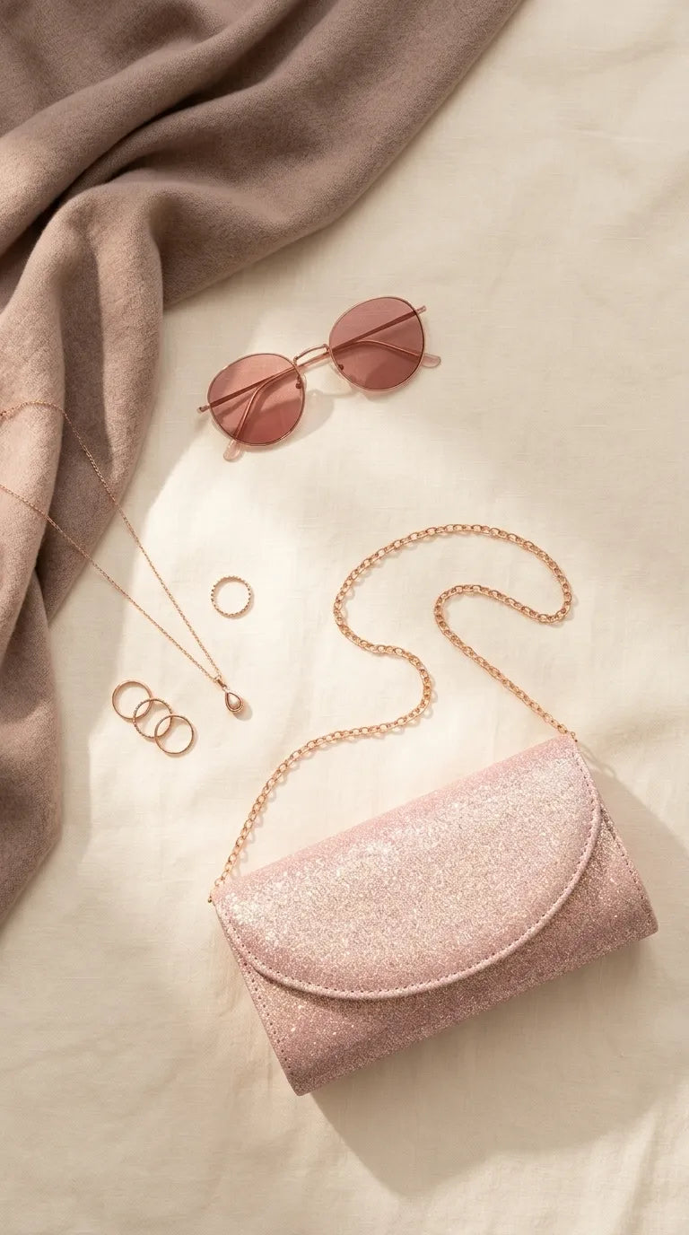 Pink Fancy Clutch For Ladies P24608