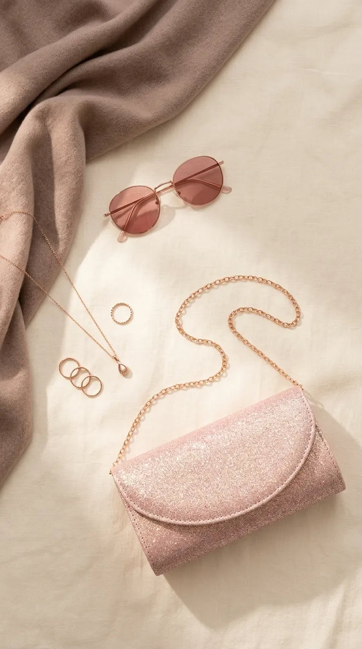 Pink Fancy Clutch For Ladies P24608